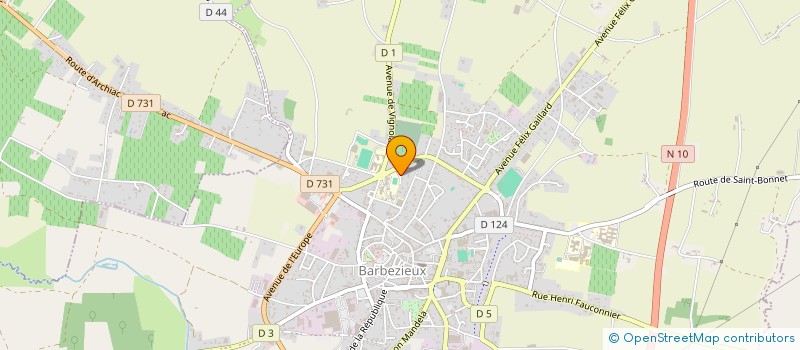 localisation de l'entreprise SCI JULEO  BARBEZIEUX-SAINT-HILAIRE