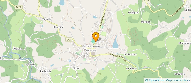localisation de l'entreprise SCI JULEO  VERNOUX-EN-VIVARAIS