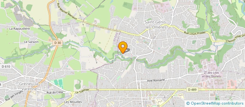 localisation de l'entreprise SCI JULES  SAINT-GENIS-LES-OLLIERES