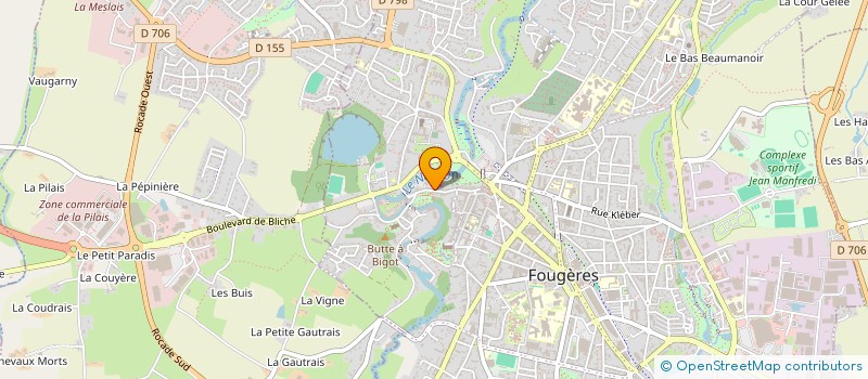 localisation de l'entreprise SCI JULES  FOUGERES