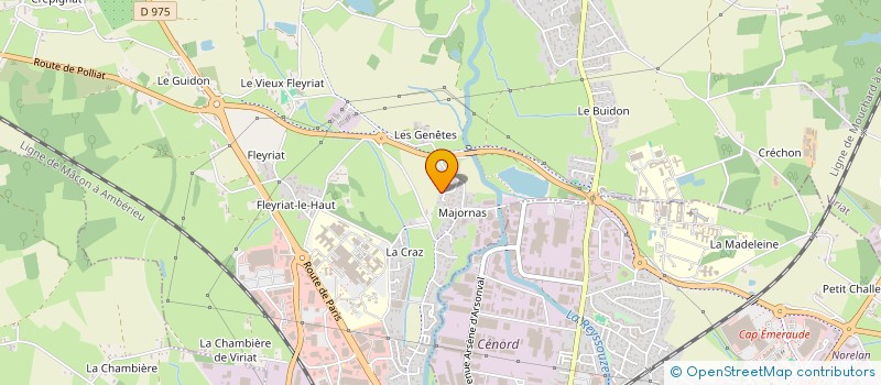 localisation de l'entreprise SCI JULES BAUX à VIRIAT