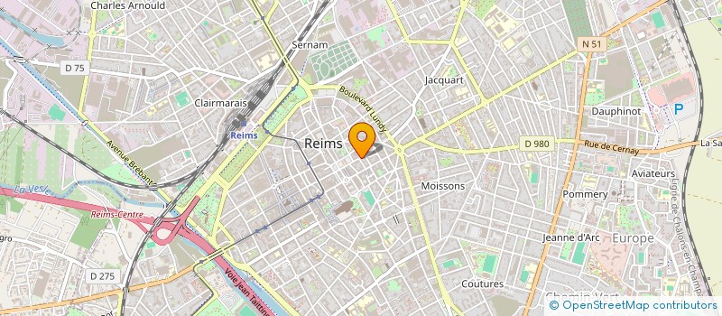 localisation de l'entreprise SCI JULES CESAR  REIMS