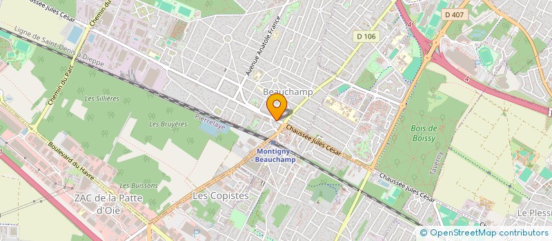 localisation de l'entreprise SCI JULES CESAR  BEAUCHAMP