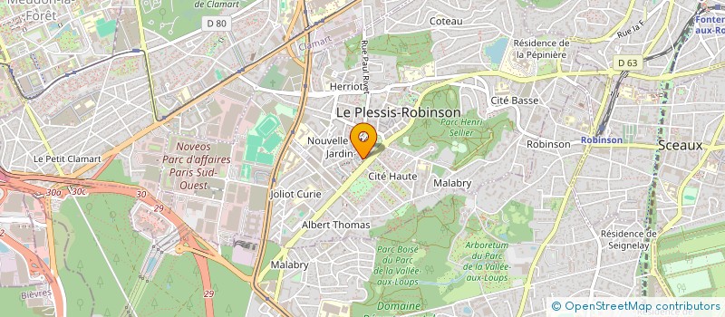 localisation de l'entreprise SCI JULES ET APOLLINE à LE PLESSIS-ROBINSON
