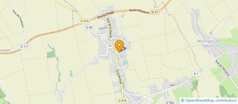 localisation de l'entreprise SCI JULES ET ASSOCIES à AUXON