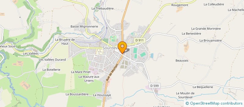 localisation de l'entreprise SCI JULES ET CIE  SOURDEVAL