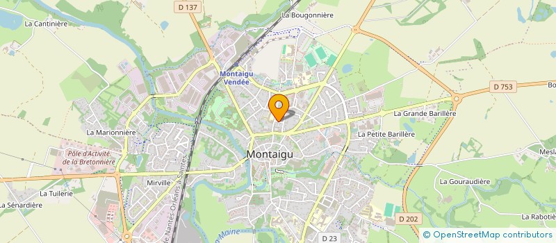 localisation de l'entreprise SCI JULES FAUCHARD à MONTAIGU-VENDEE
