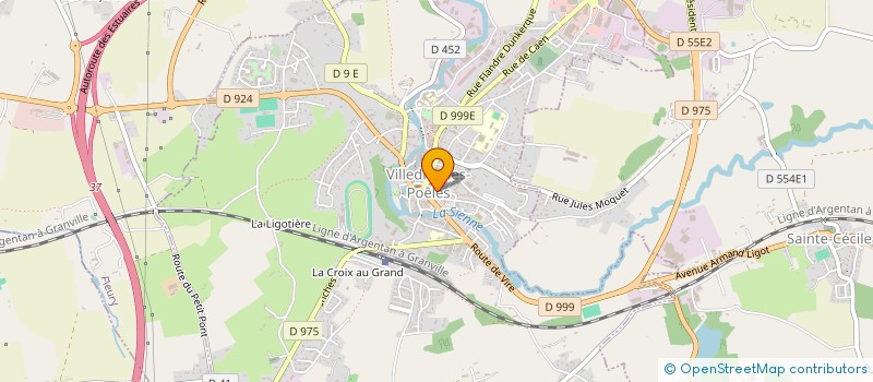 localisation de l'entreprise SCI JULES FERRY 12  VILLEDIEU-LES-POELES-ROUFFIGNY