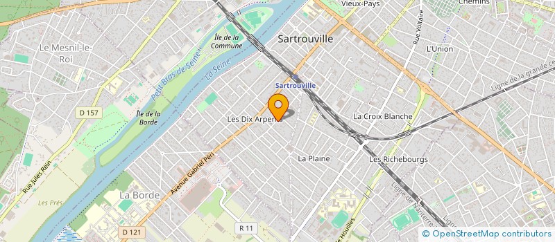 localisation de l'entreprise SCI JULES FERRY  SARTROUVILLE