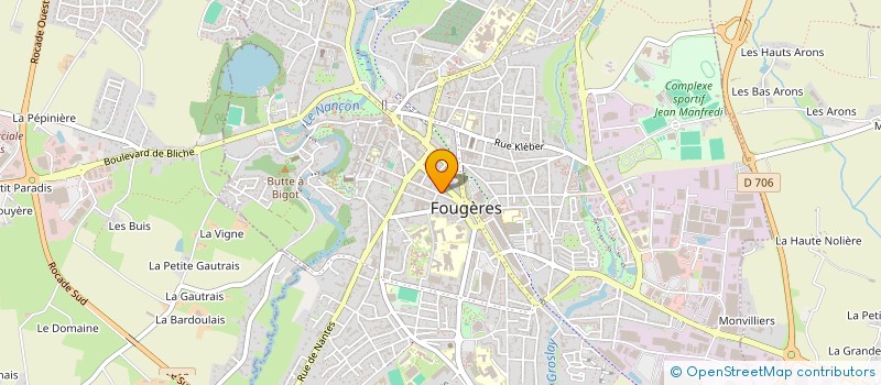 localisation de l'entreprise SCI JULES FERRY  FOUGERES