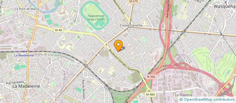 localisation de l'entreprise SCI JULES GUESDE 99 à MARCQ-EN-BARŒUL