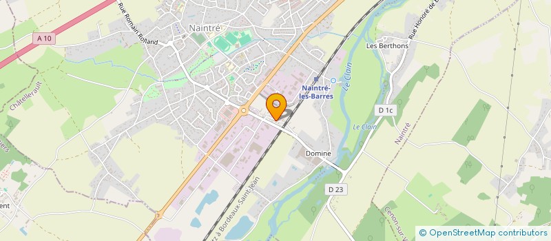 localisation de l'entreprise SCI JULES MICHELET  NAINTRE