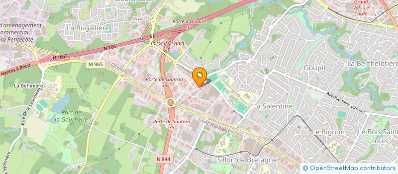 localisation de l'entreprise SCI JULES VERNE 1828  ORVAULT