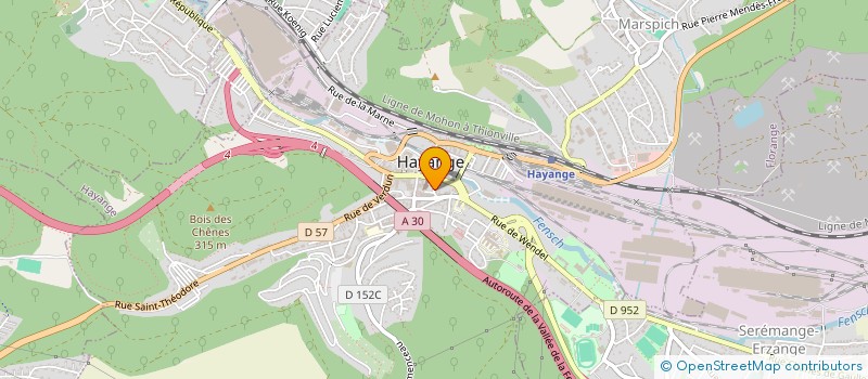 localisation de l'entreprise SCI JULES VERNE  HAYANGE