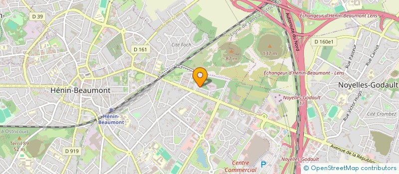 localisation de l'entreprise SCI JULES VERNE à HENIN-BEAUMONT