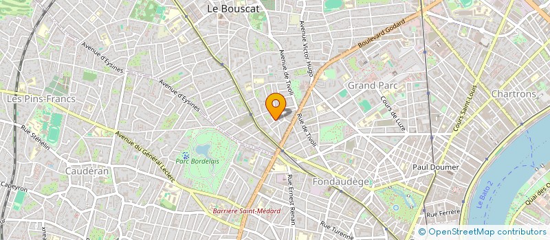 localisation de l'entreprise SCI JULES VERNE  LE BOUSCAT