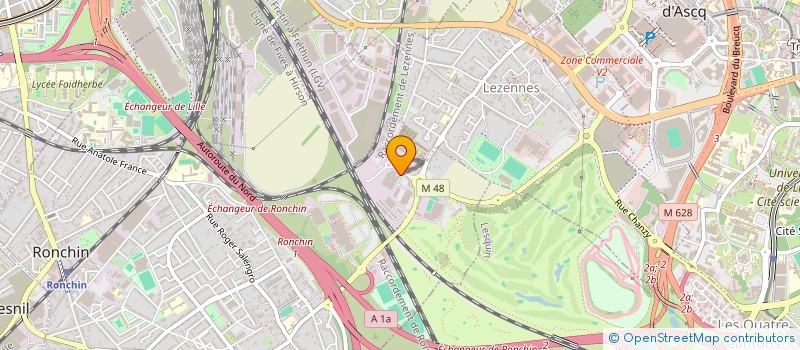 localisation de l'entreprise SCI JULES VERNE  RONCHIN