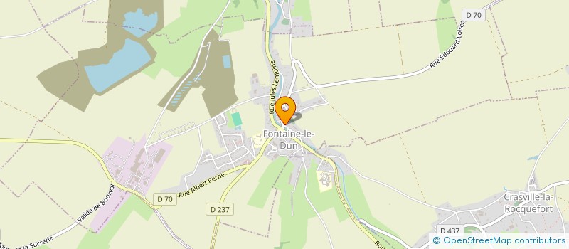 localisation de l'entreprise SCI JULGA  CANVILLE-LES-DEUX-EGLISES