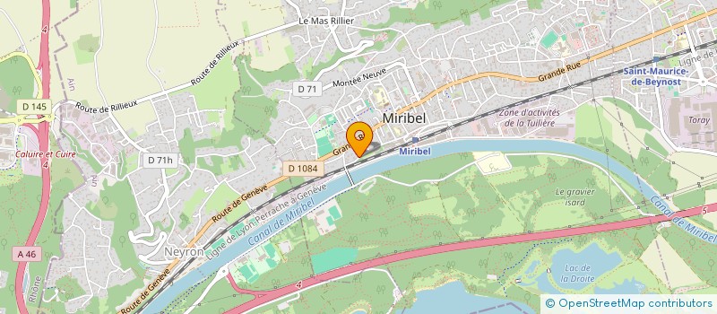 localisation de l'entreprise SCI JULIA à MIRIBEL