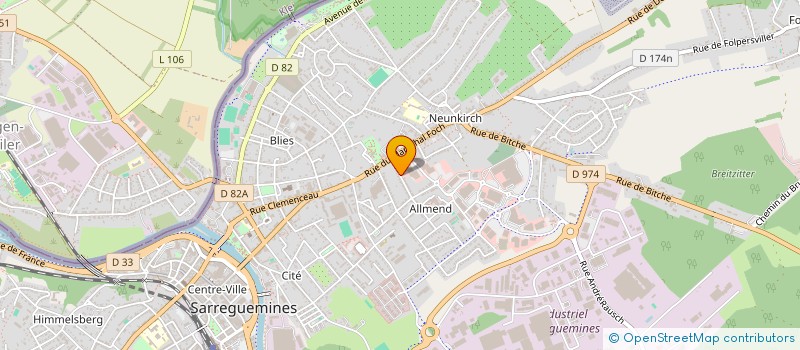 localisation de l'entreprise SCI JULIA à SARREGUEMINES