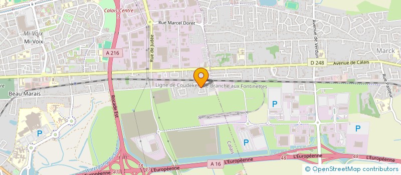 localisation de l'entreprise SCI JULIA  CALAIS