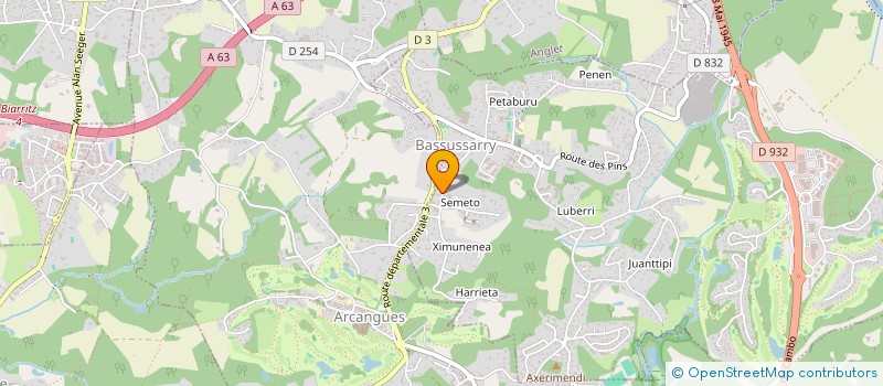 localisation de l'entreprise SCI JULIA à BASSUSSARRY