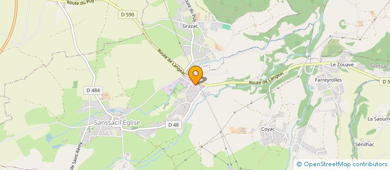 localisation de l'entreprise SCI JULIA  SANSSAC L'EGLISE