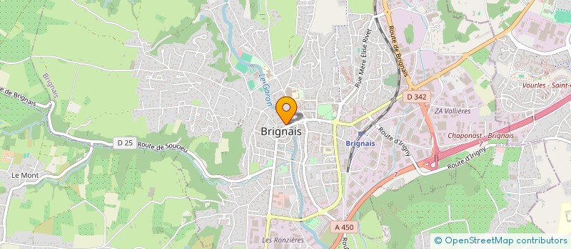 localisation de l'entreprise SCI JULIA II  BRIGNAIS