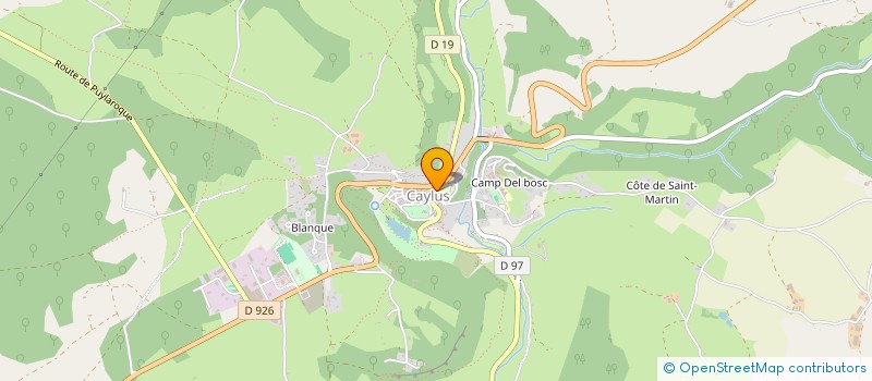 localisation de l'entreprise SCI JULIA RAVAL  CAYLUS