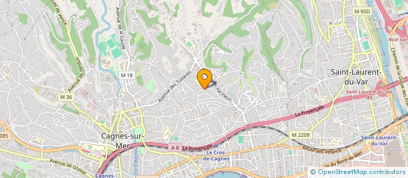 localisation de l'entreprise SCI JULIA'S à CAGNES-SUR-MER