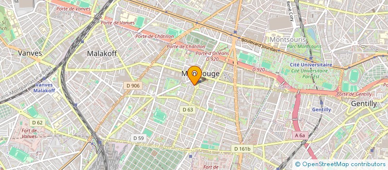 localisation de l'entreprise SCI JULIAN  MONTROUGE