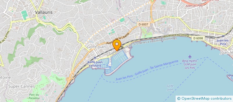 localisation de l'entreprise SCI JULIANA à VALLAURIS