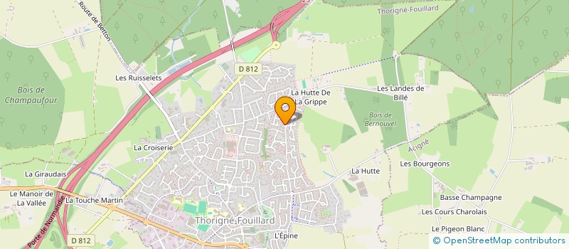 localisation de l'entreprise SCI JULIANA  THORIGNE-FOUILLARD