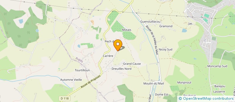 localisation de l'entreprise SCI JULIANA  PUJOLS