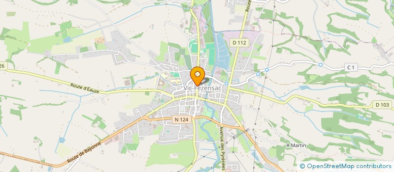 localisation de l'entreprise SCI JULIANE à VIC-FEZENSAC