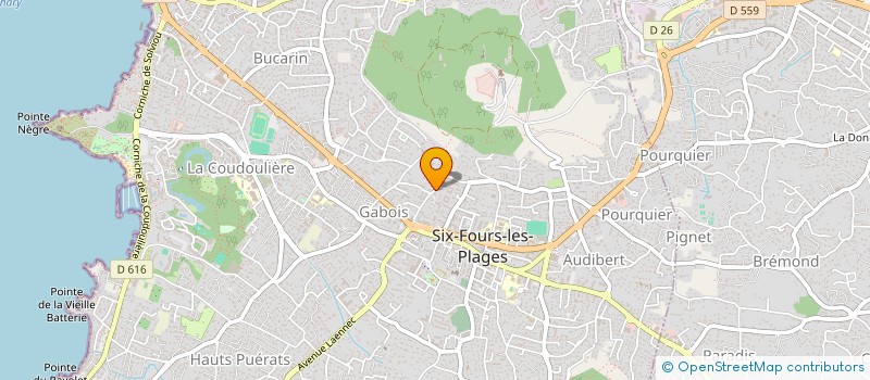 localisation de l'entreprise SCI JULIANNE à SIX-FOURS-LES-PLAGES
