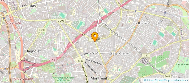 localisation de l'entreprise SCI JULIANNE à MONTREUIL