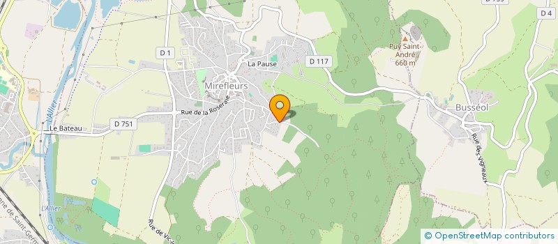 localisation de l'entreprise SCI JULIARD  MIREFLEURS