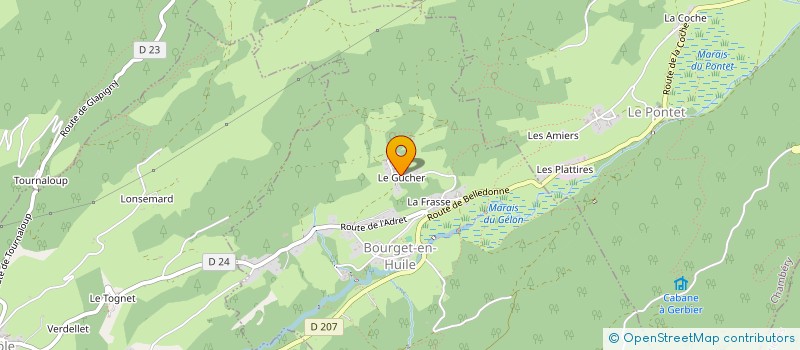 localisation de l'entreprise SCI JULICE  BOURGET-EN-HUILE