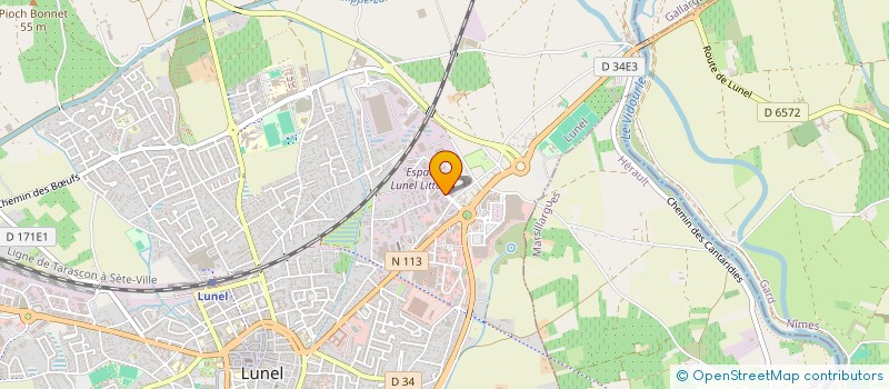 localisation de l'entreprise SCI JULIE  LUNEL