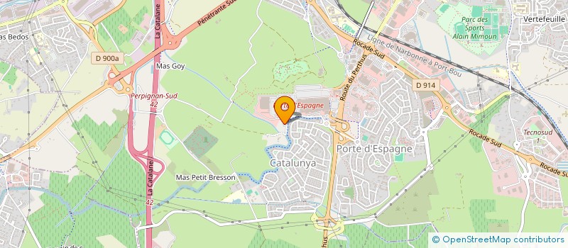 localisation de l'entreprise SCI JULIE  PERPIGNAN