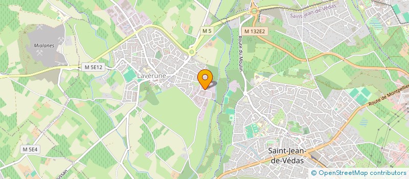 localisation de l'entreprise SCI JULIE  LAVERUNE