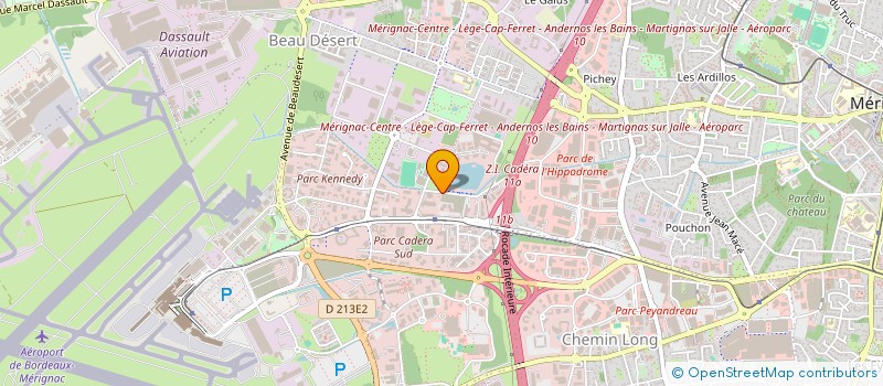 localisation de l'entreprise SCI JULIE  MERIGNAC