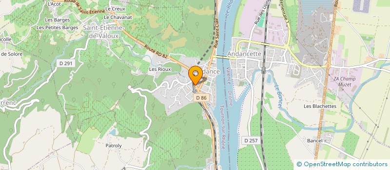 localisation de l'entreprise SCI JULIE  ANDANCE