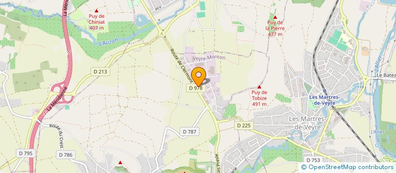 localisation de l'entreprise SCI JULIE  VEYRE-MONTON