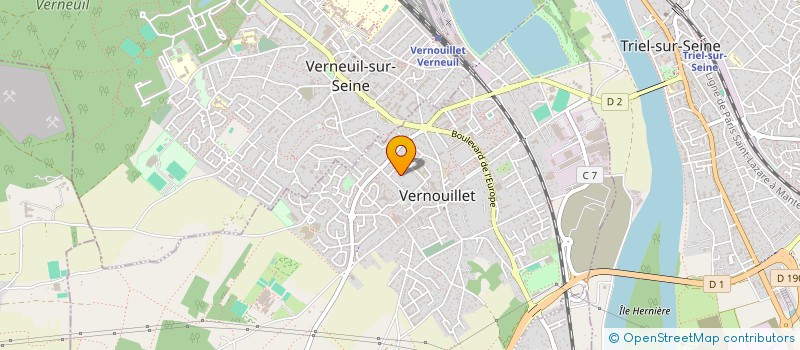 localisation de l'entreprise SCI JULIE à VERNOUILLET