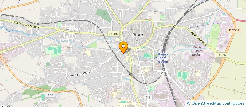 localisation de l'entreprise SCI JULIE  RIOM