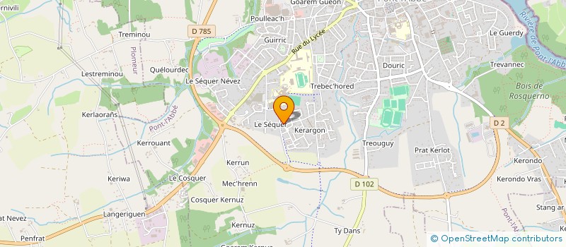 localisation de l'entreprise SCI JULIE  PONT-L'ABBE