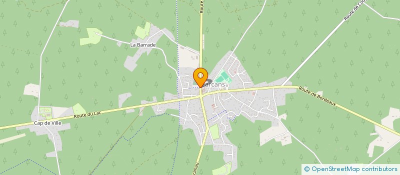 localisation de l'entreprise SCI JULIE  CARCANS