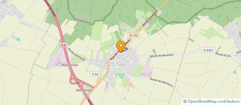 localisation de l'entreprise SCI JULIE  URY